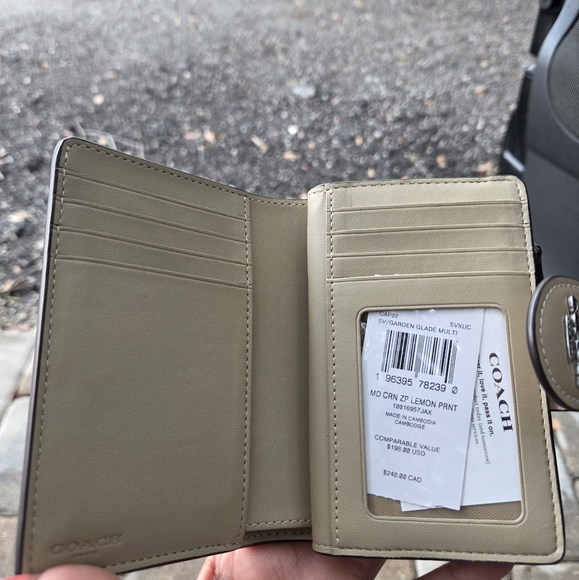 Coach Lemon Print Wallet - Picture 3 of 5